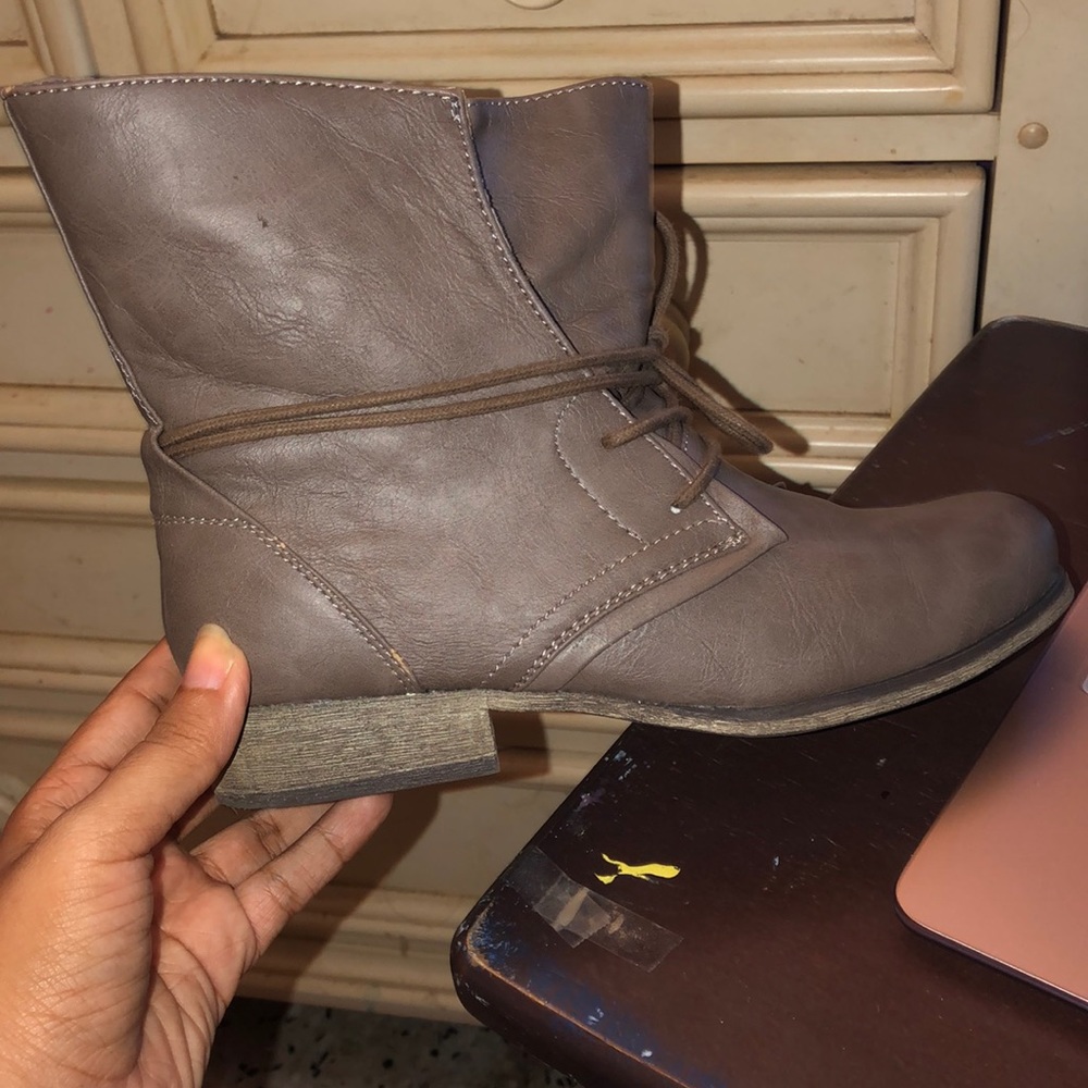 Taupe boots